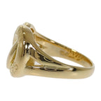 Celine Double Circle Rin 18K Yellow Gold Ring — view 5