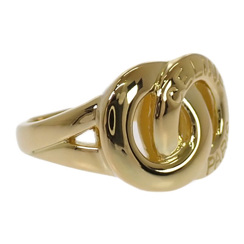 Celine Double Circle Rin 18K Yellow Gold Ring — view 4