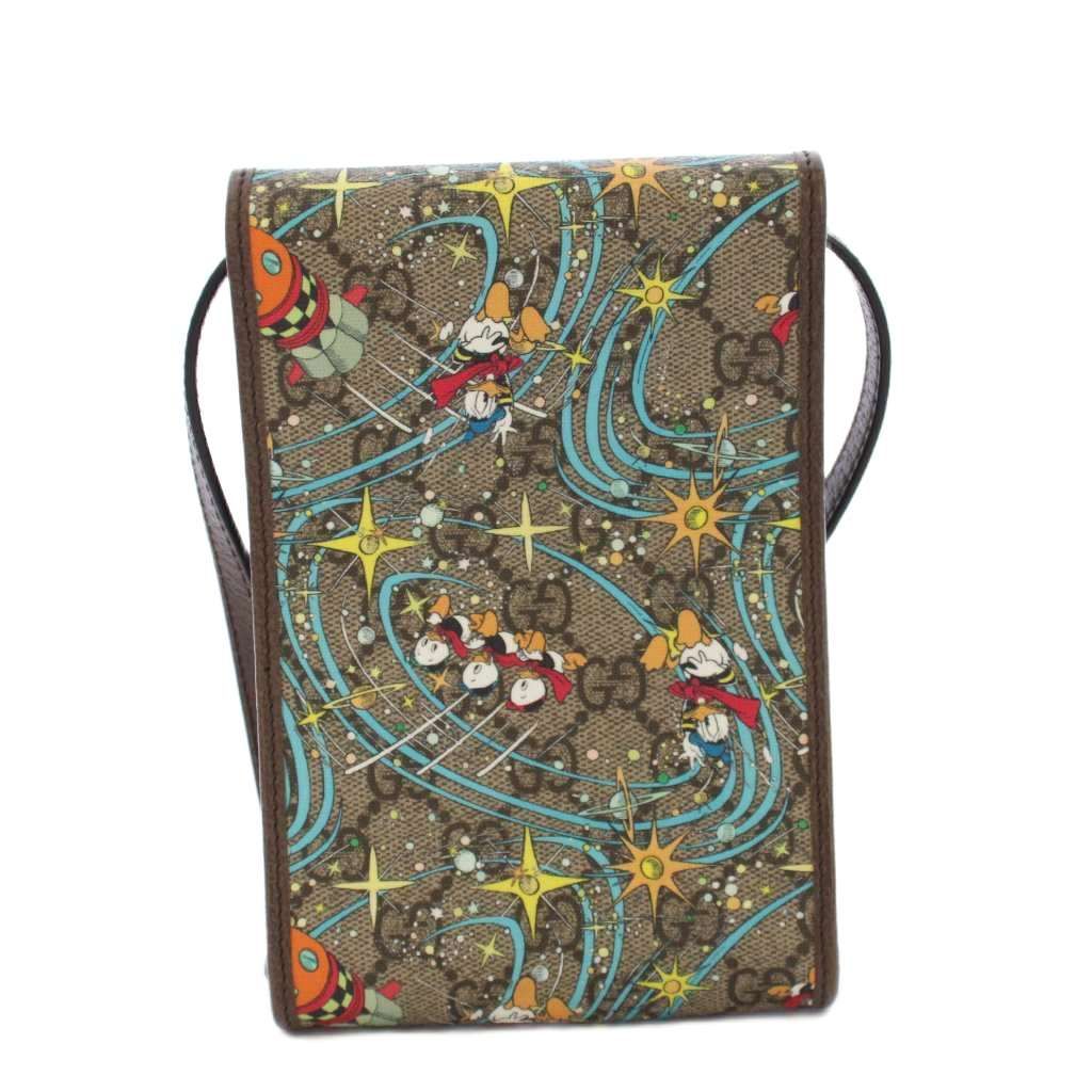 Gucci Disney GG Supreme Shoulder Bag Donal Beige — view 2