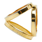 Hermes Trio Gold Plated Ring — view 2
