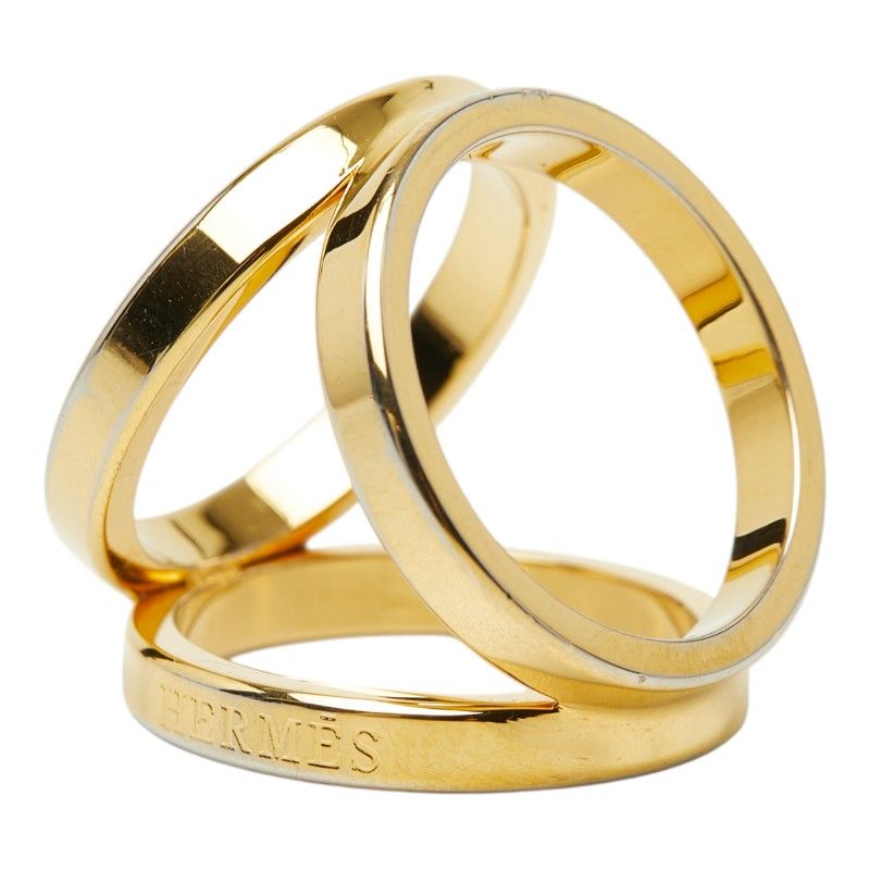 Hermes Trio Gold Plated Ring — view 4