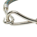 Hermes Intrecciato Jumbo Blue Gray Leather Metal — view 4