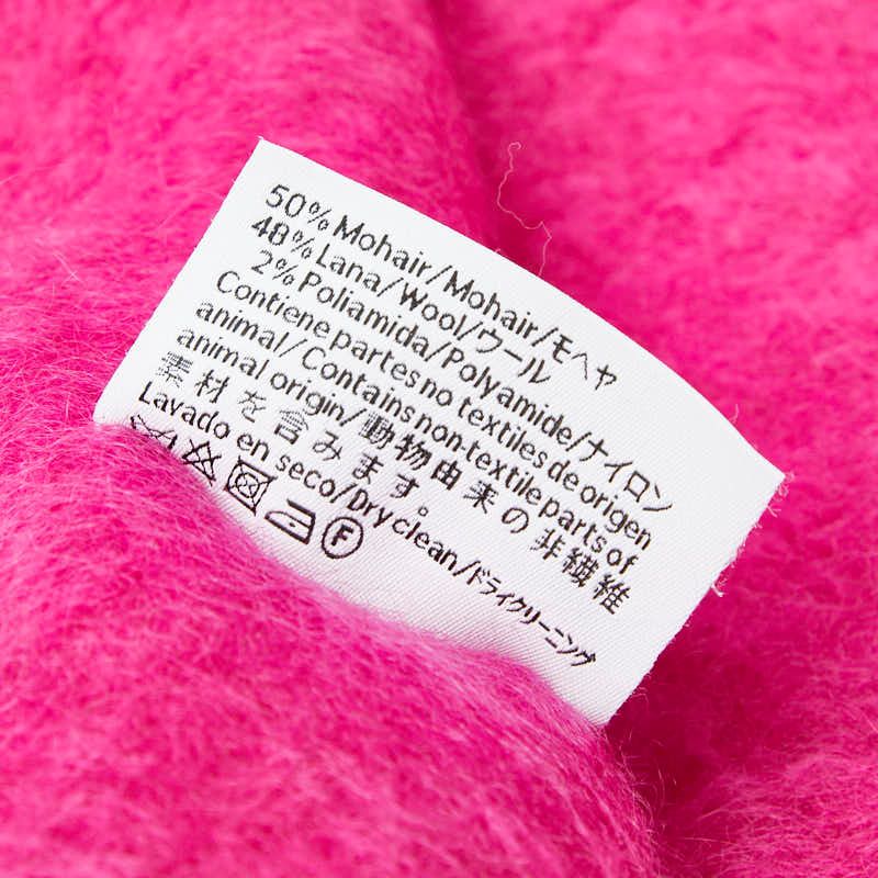 Loewe Anagram Pink Wool Nylon Mohair Shoulder Bag — view 5