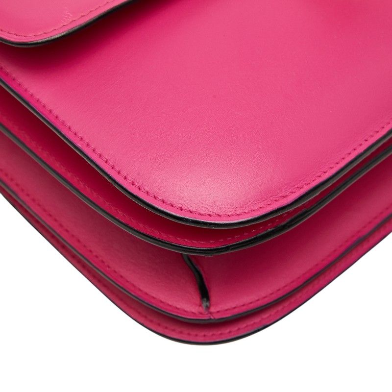 Celine Classic Box Pink Leather Shoulder Bag — view 4