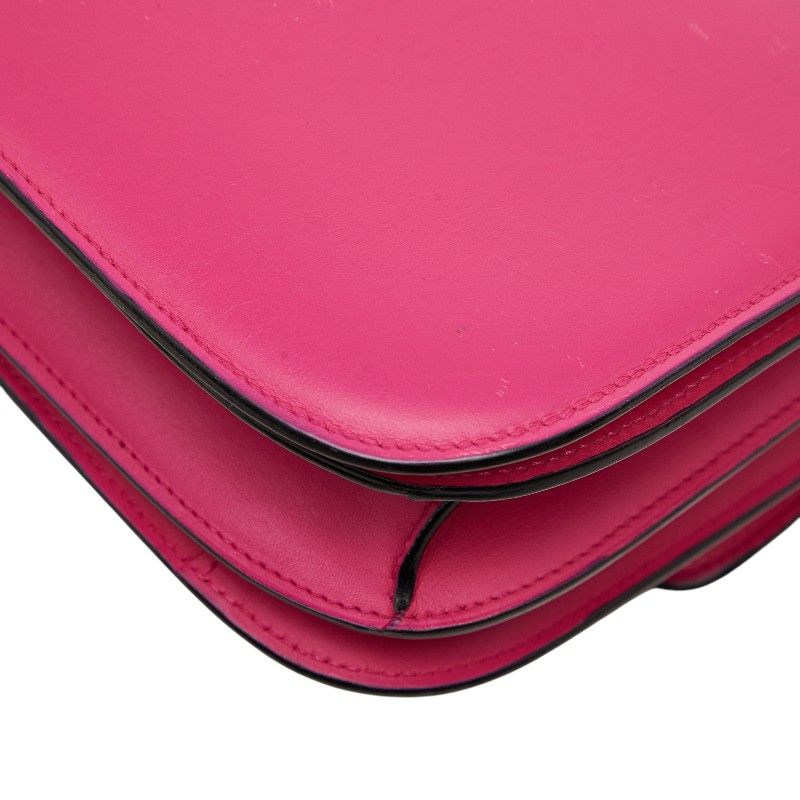 Celine Classic Box Pink Leather Shoulder Bag — view 6