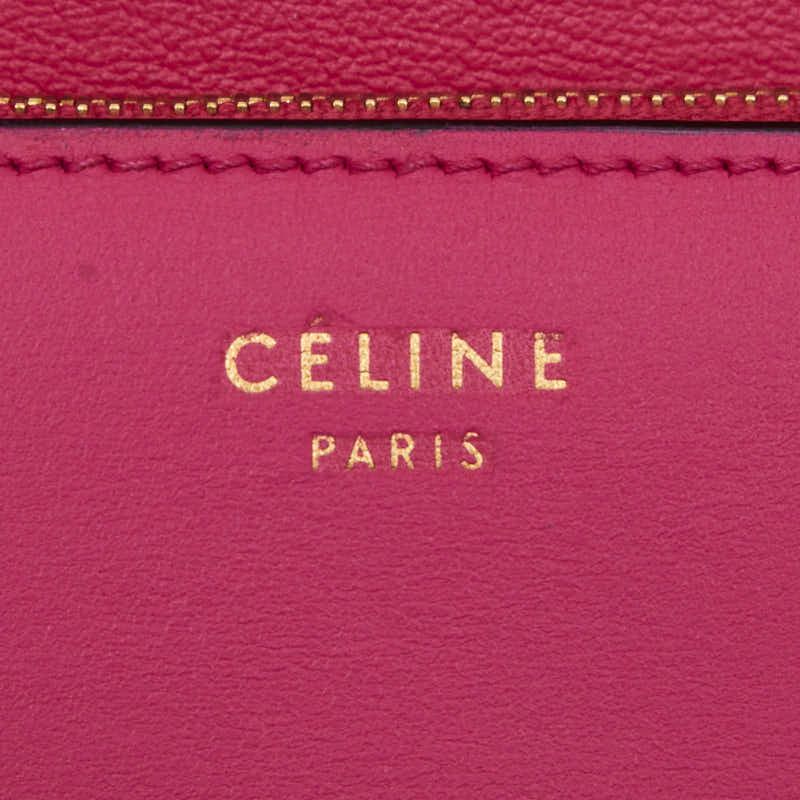 Celine Classic Box Pink Leather Shoulder Bag — view 9