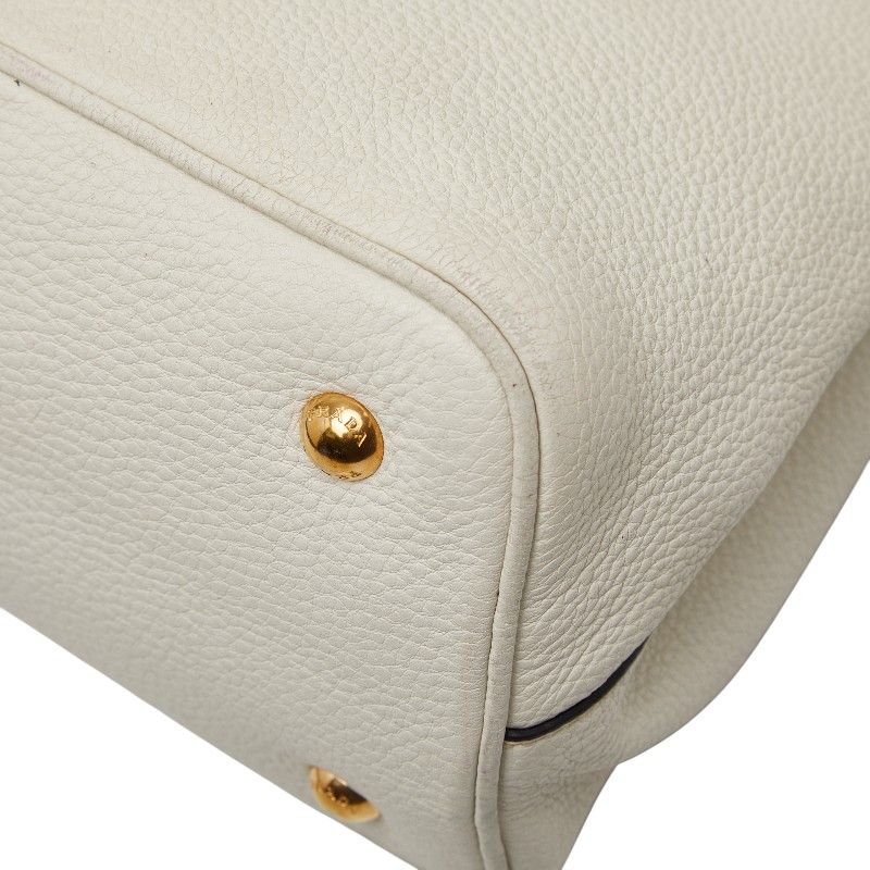 Prada Shoulder Bag 2-Way White Leather — view 7