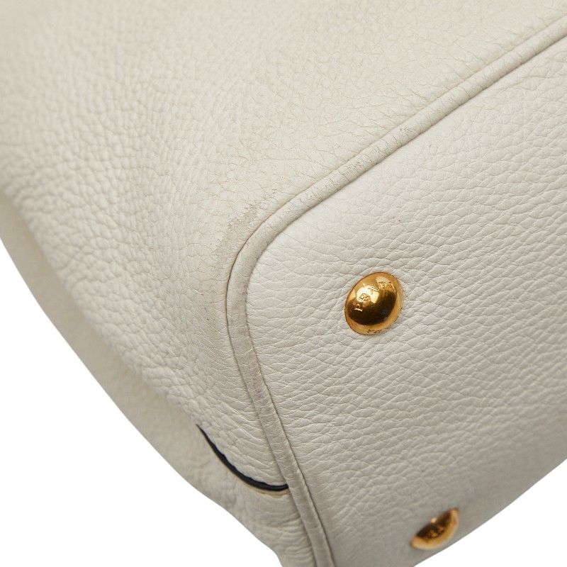 Prada Shoulder Bag 2-Way White Leather — view 6