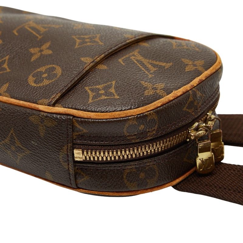 Louis Vuitton Monogram Pochette Gange Belt Bag Brown — view 7