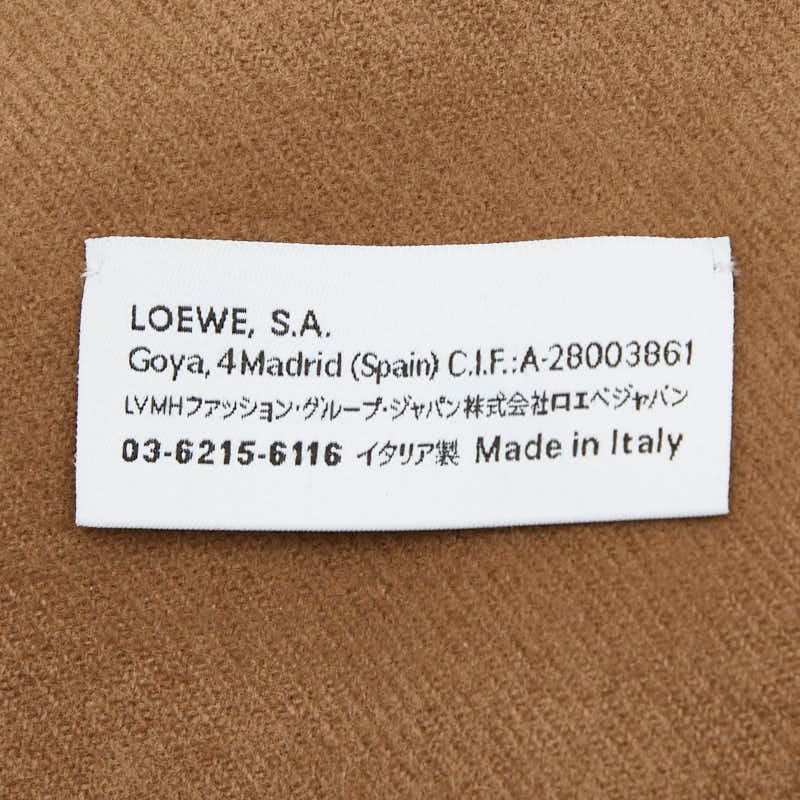 Loewe Anagram Scarf Brown Cashmere — view 4