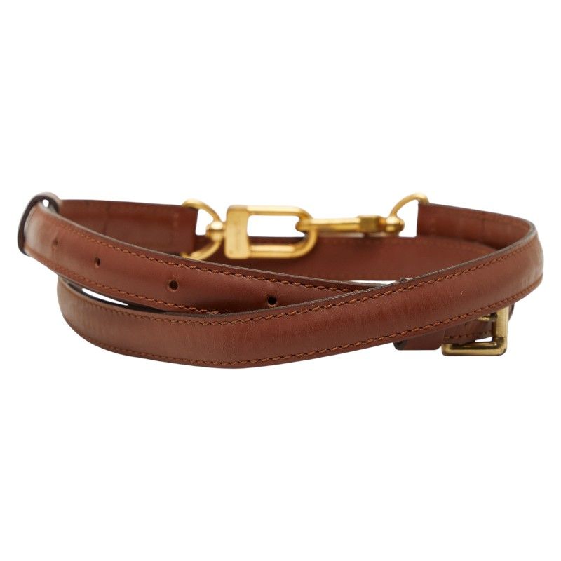 Louis Vuitton Brown Leather Shoulder Bag — view 3