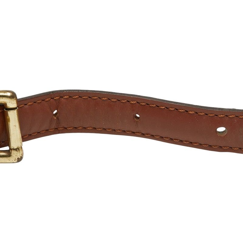 Louis Vuitton Brown Leather Shoulder Bag — view 6