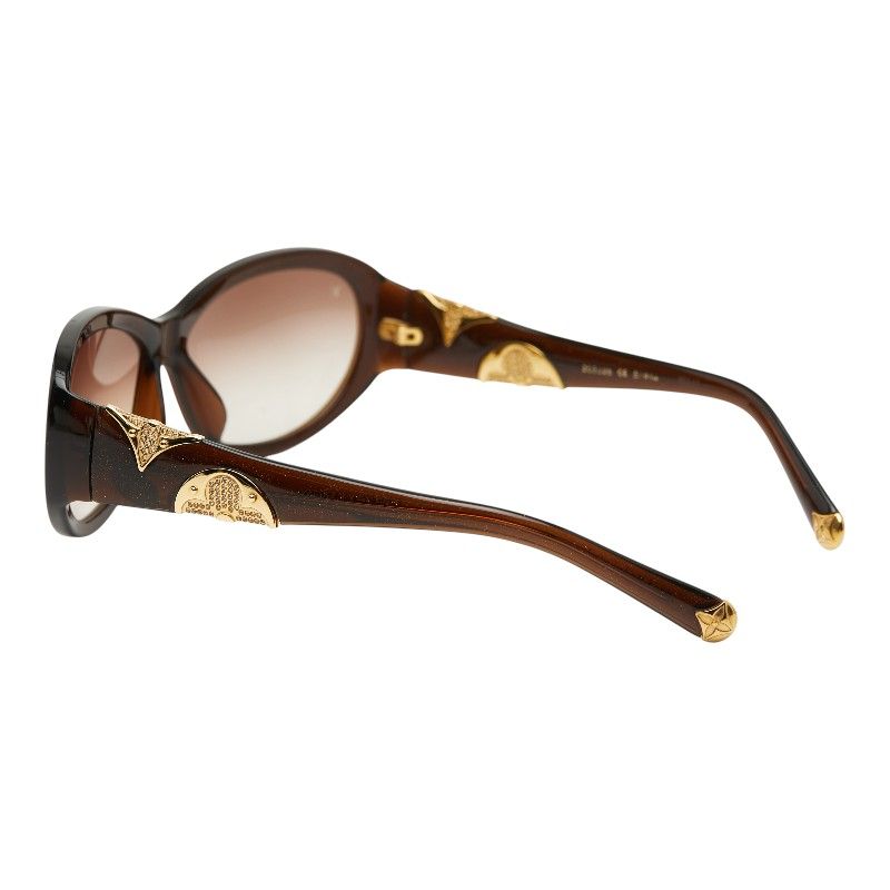 Louis Vuitton Iris PM Brown Acetate Eyewear — view 3