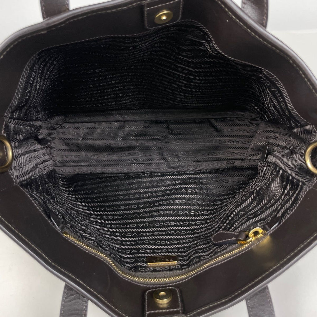 Prada Tote Khaki Nylon Green — view 7