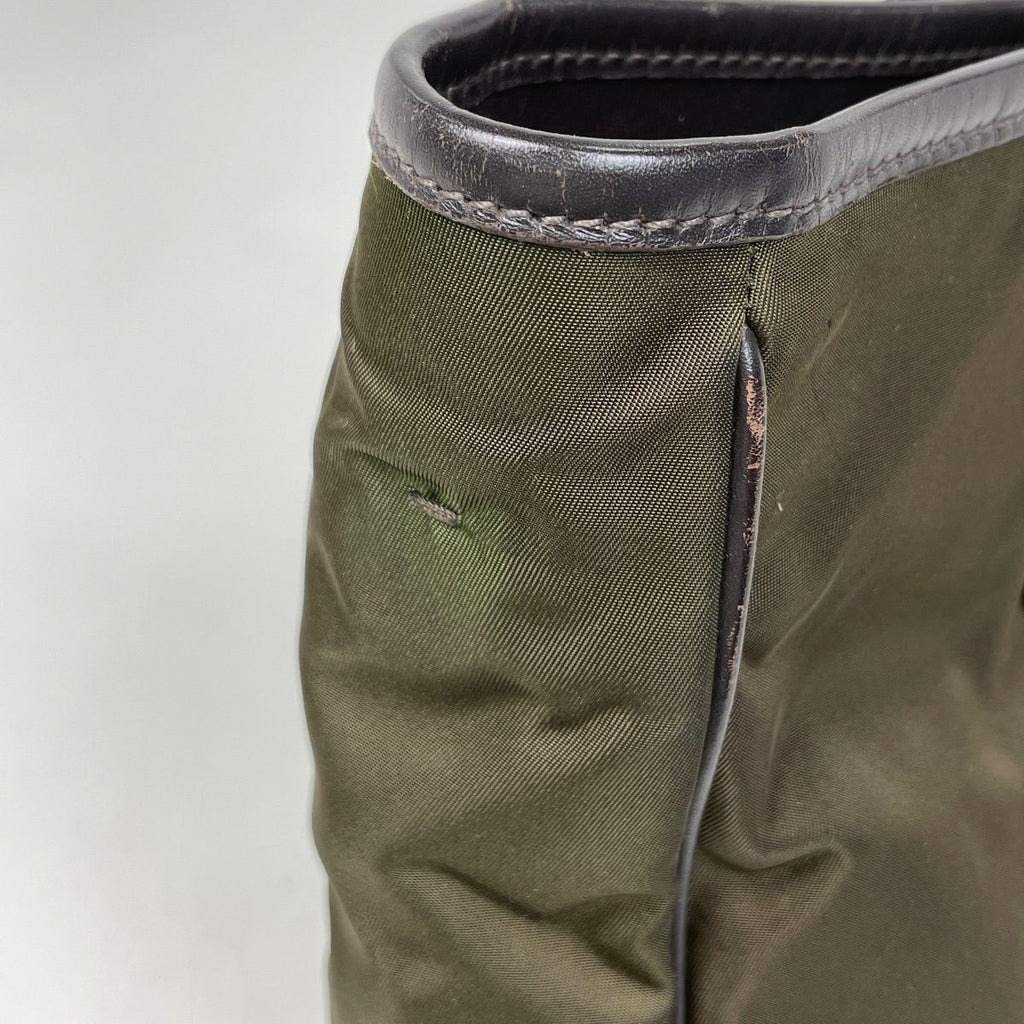 Prada Tote Khaki Nylon Green — view 4