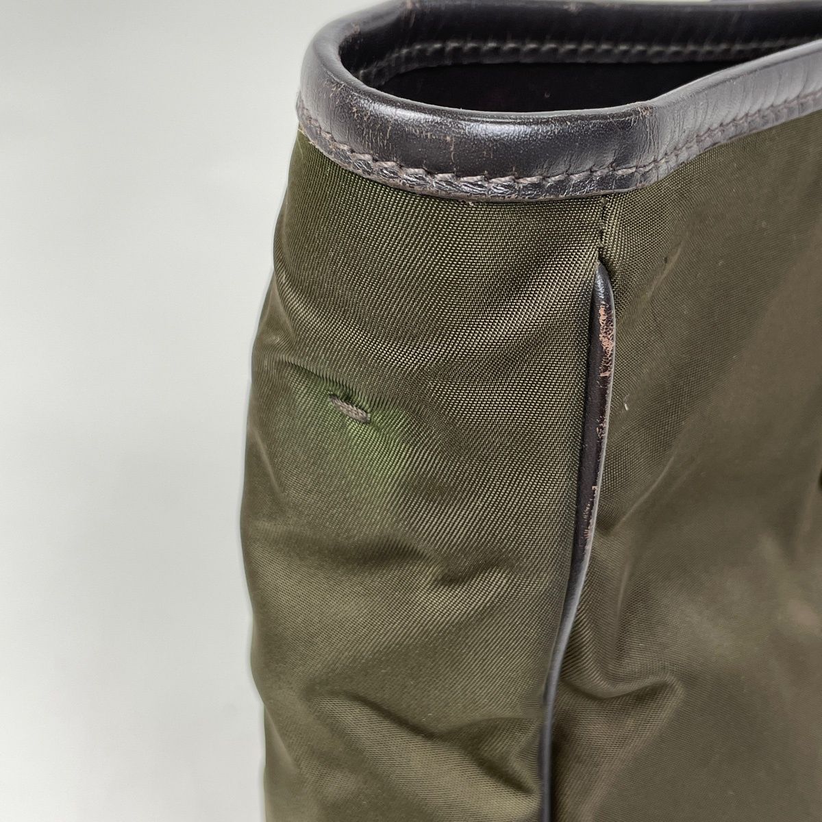 Prada Tote Khaki Nylon Green — view 4