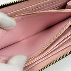 Louis Vuitton Zippy Wallet Round Zip Monogram Brown Rose Velours — view 5