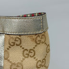 Gucci GG Pattern Tote Shoulder Bag Canvas Beige Gold — view 5