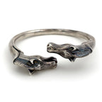 Hermes Chevalhos Bangle Horse Motif Bracelet Metal Silver — view 3