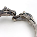 Hermes Chevalhos Bangle Horse Motif Bracelet Metal Silver — view 5