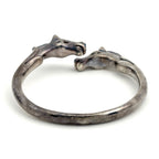 Hermes Chevalhos Bangle Horse Motif Bracelet Metal Silver — view 4