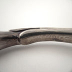 Hermes Chevalhos Bangle Horse Motif Bracelet Metal Silver — view 7