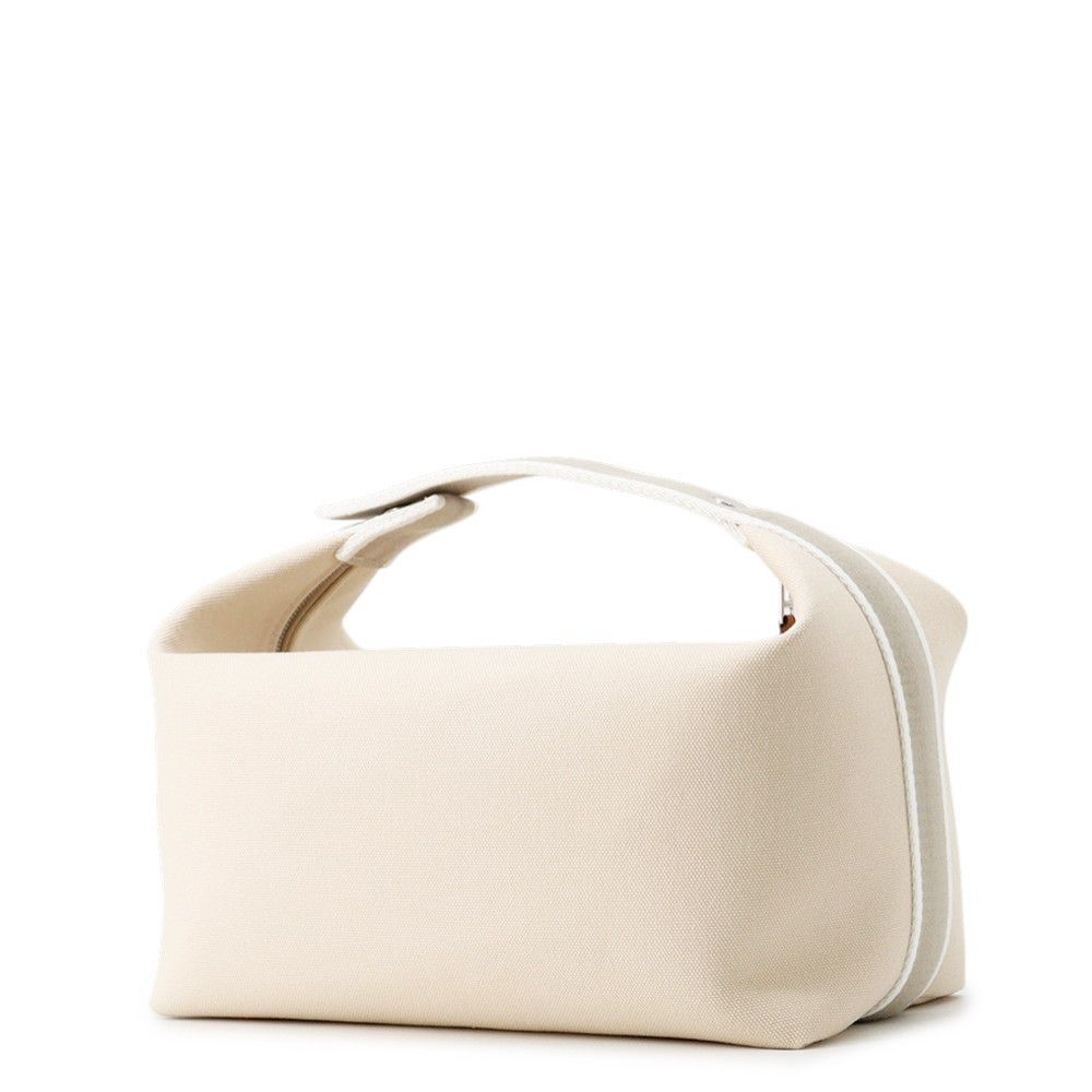 Hermes Pouch Bric-a-Brac GM Beige Silver Canvas — view 2