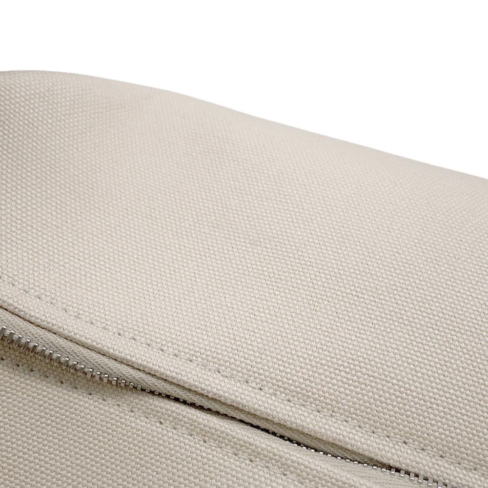 Hermes Pouch Bric-a-Brac GM Beige Silver Canvas — view 5