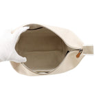 Hermes Pouch Bric-a-Brac GM Beige Silver Canvas — view 4