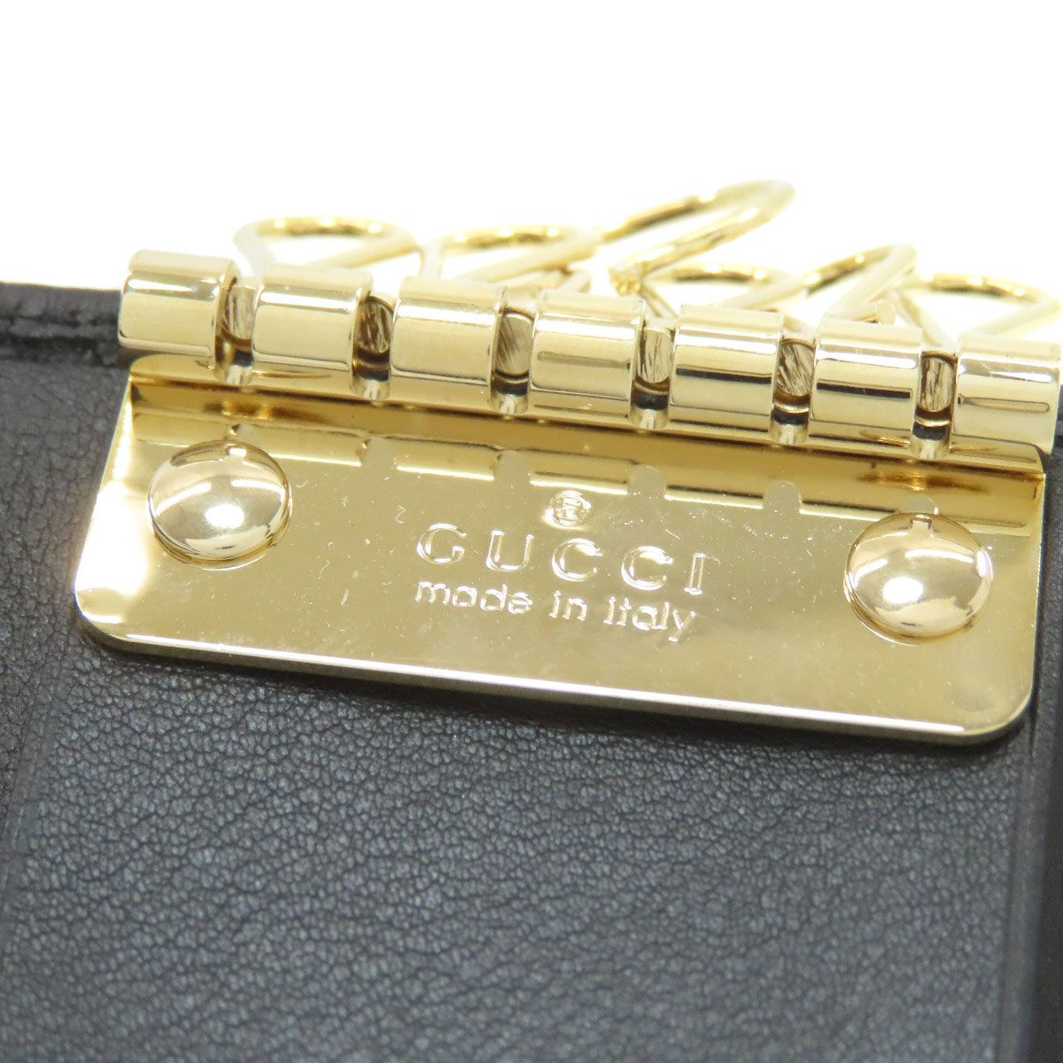 Gucci GG Signature Guccissima Key Case Leather Holder — view 8