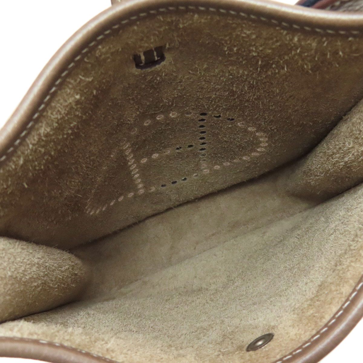 Hermes Evelyne TPM Etoupe Silver Shoulder Bag Brown — view 5