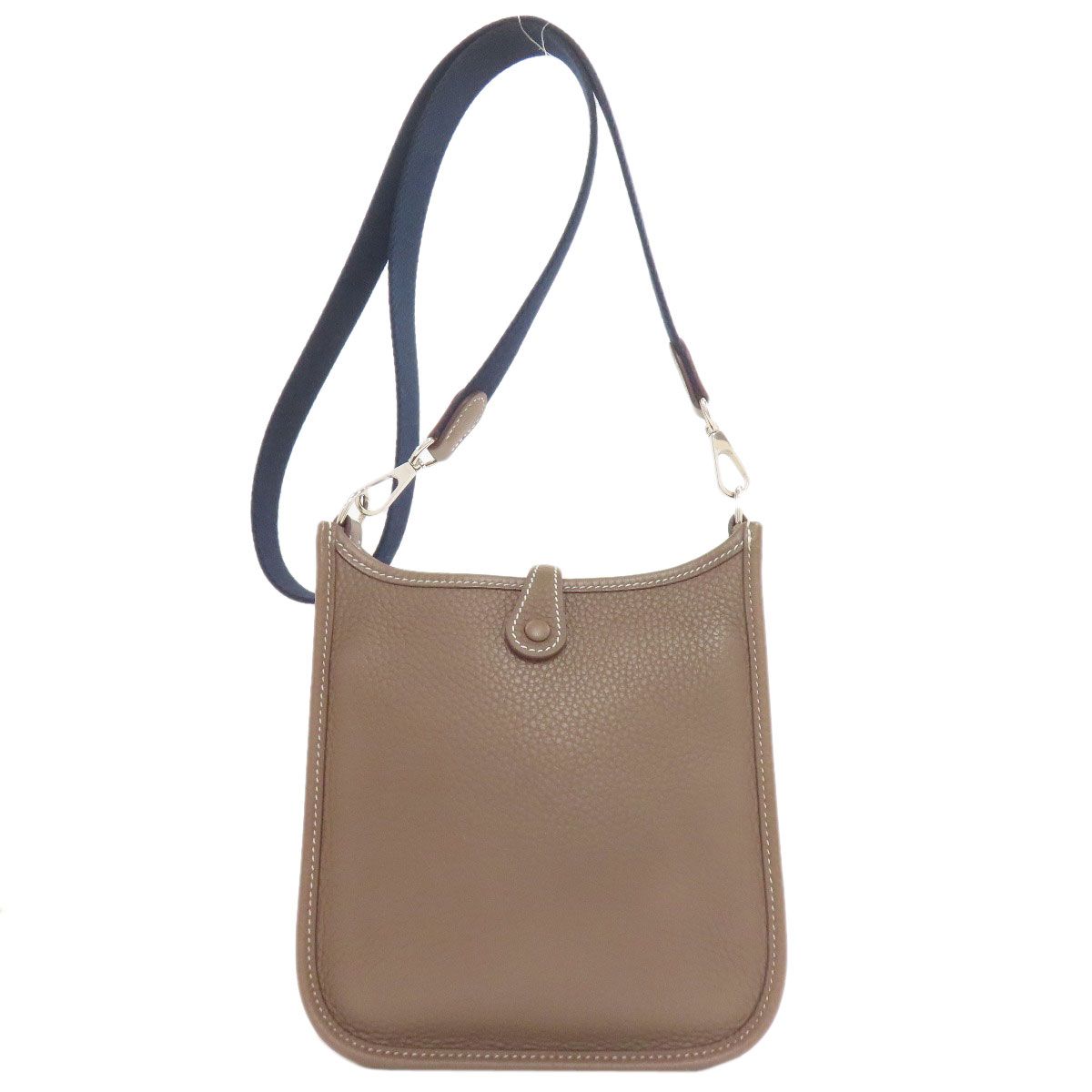 Hermes Evelyne TPM Etoupe Silver Shoulder Bag Brown — view 2