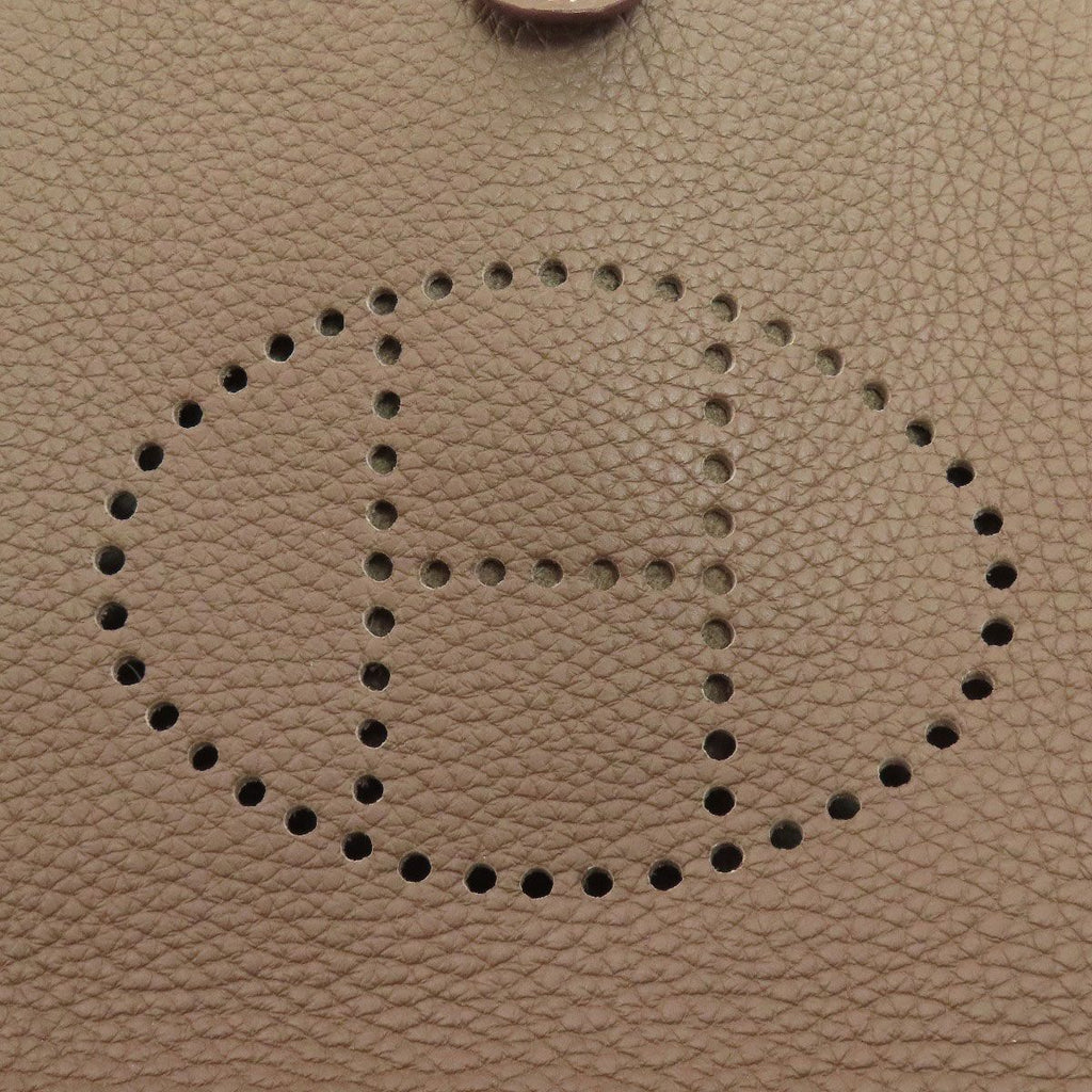 Hermes Evelyne TPM Etoupe Silver Shoulder Bag Brown — view 8
