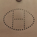 Hermes Evelyne TPM Etoupe Silver Shoulder Bag Brown — view 8