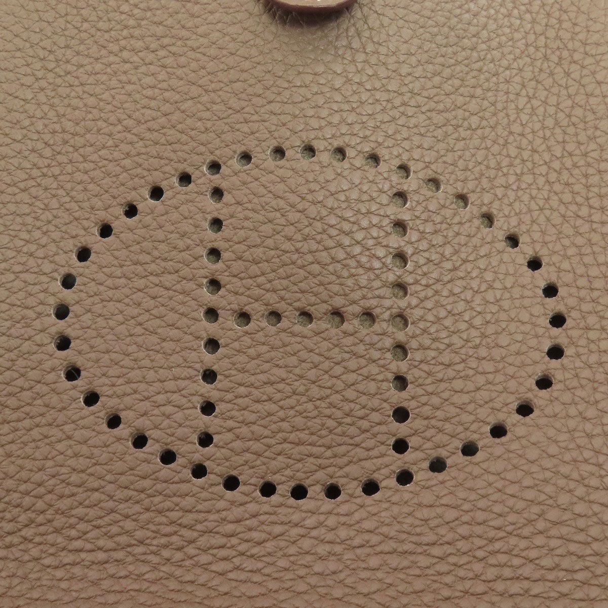 Hermes Evelyne TPM Etoupe Silver Shoulder Bag Brown — view 8
