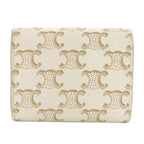 Celine Macadam Pattern Trifold Wallet Bifold Leather — view 2