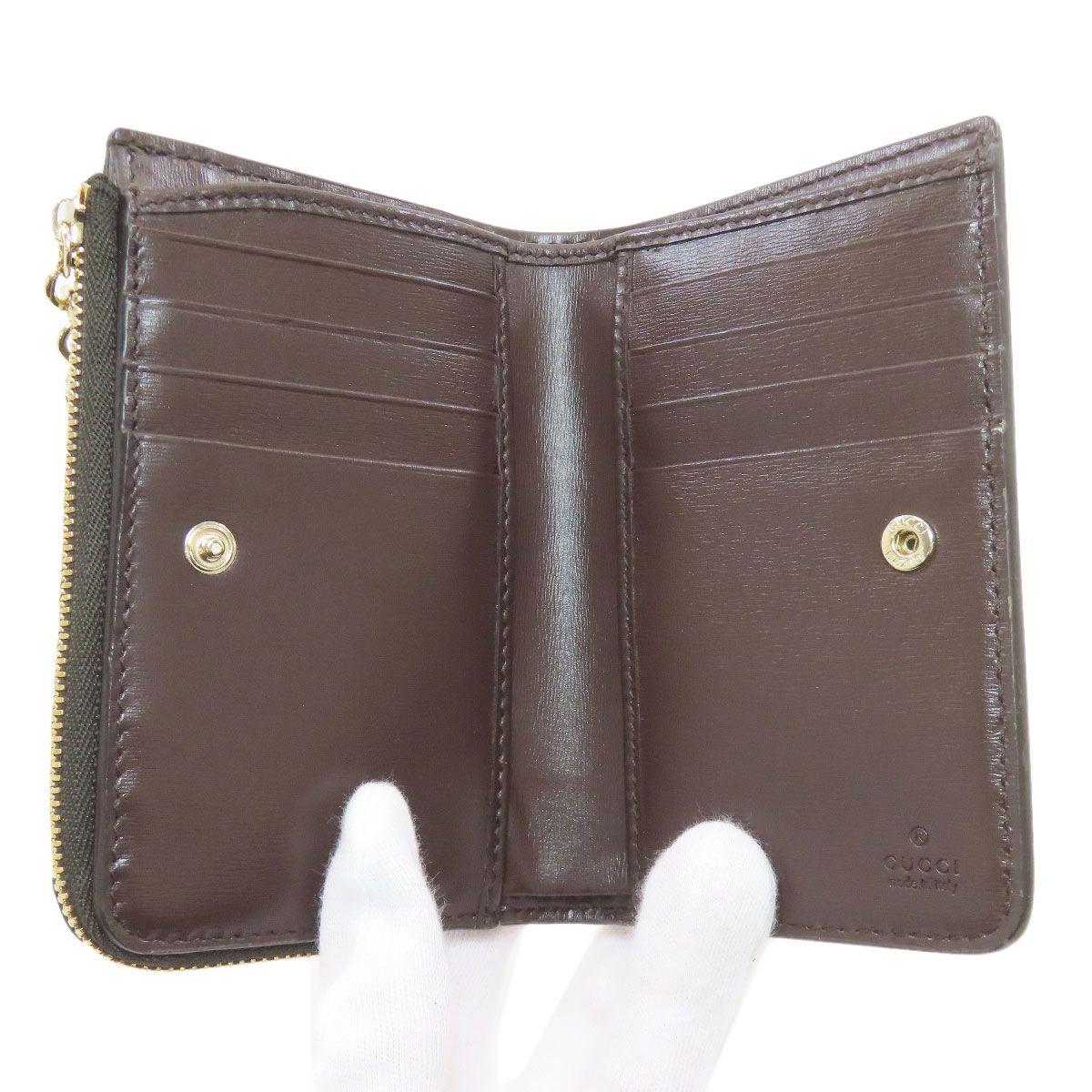 Gucci GG Pattern Bifold Wallet Canvas — view 4