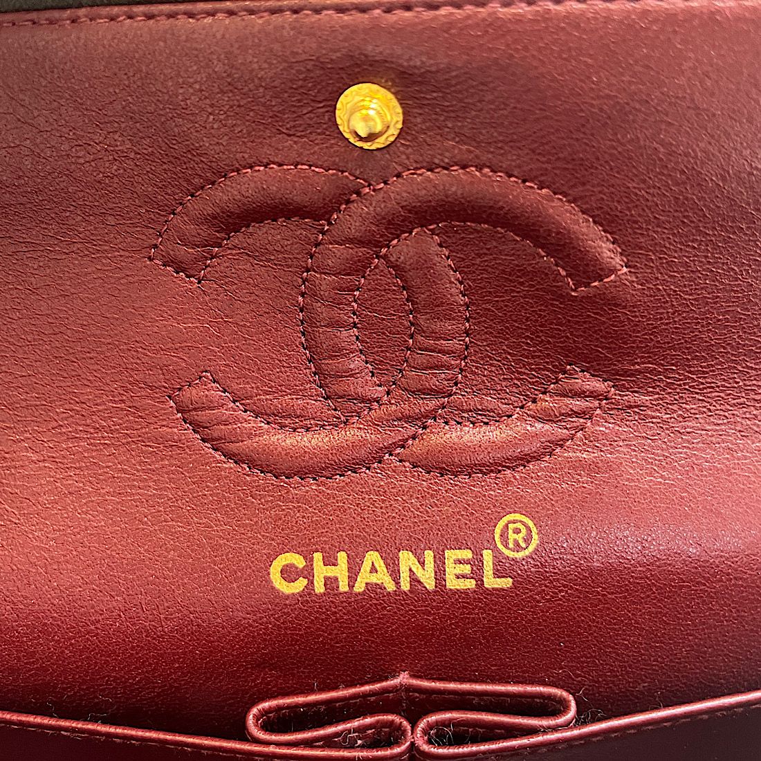 Chanel Shoulder Bag Quilted Double Flap Lambskin — view 7