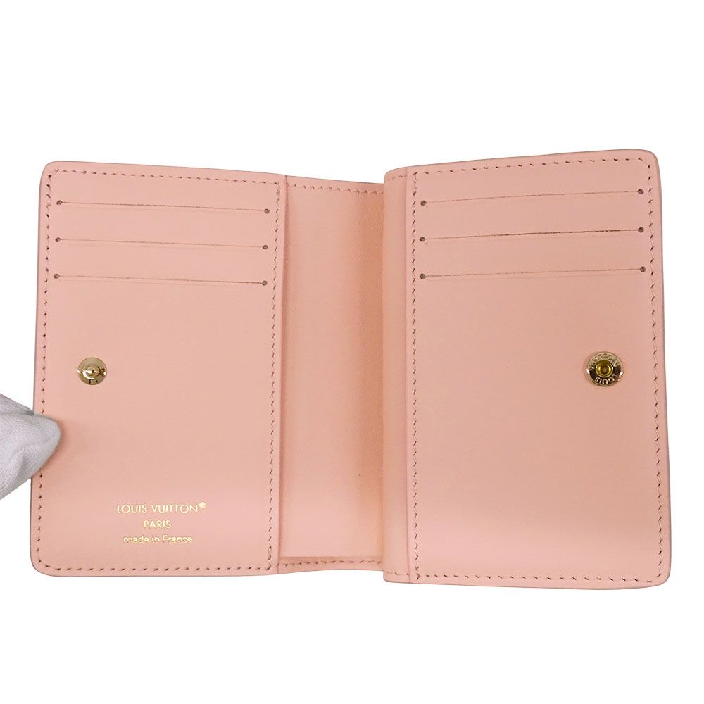 Louis Vuitton Wallet Bifold Monogram Mahina Blue Mugret — view 6