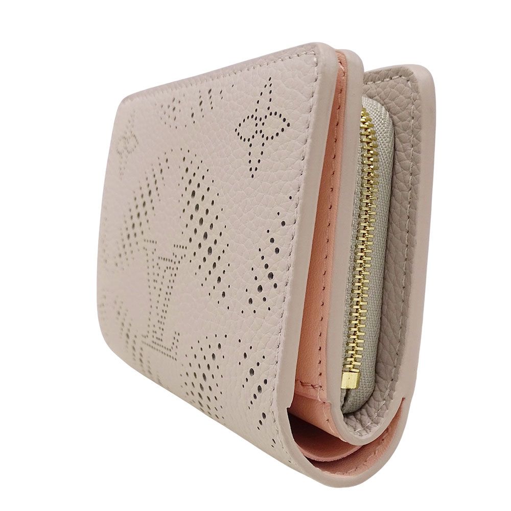 Louis Vuitton Wallet Bifold Monogram Mahina Blue Mugret — view 4