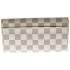 Louis Vuitton Damier Azur Portefeuille Sarah Canvas Wallet Long — view 2