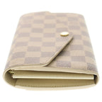 Louis Vuitton Damier Azur Portefeuille Sarah Canvas Wallet Long — view 3