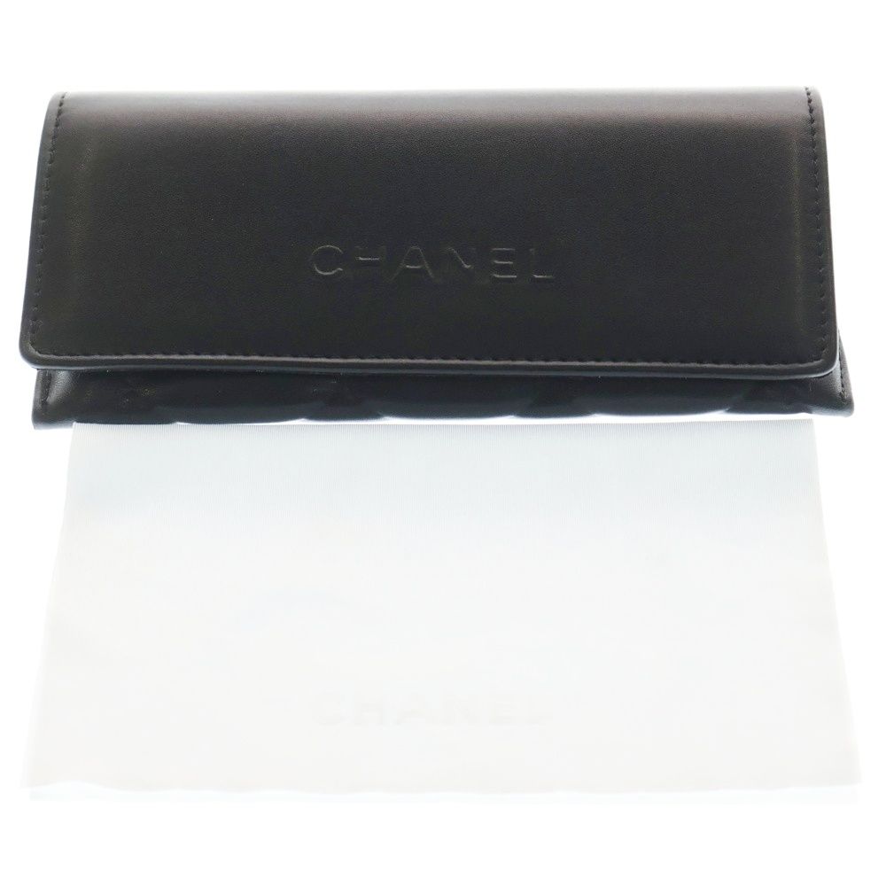 Chanel CC Logo Side Cat Eye Frame Sunglasses Black Gold — view 6