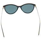 Chanel CC Logo Side Cat Eye Frame Sunglasses Black Gold — view 2