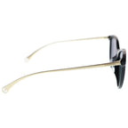 Chanel CC Logo Side Cat Eye Frame Sunglasses Black Gold — view 3