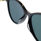 Chanel CC Logo Side Cat Eye Frame Sunglasses Black Gold — view 5