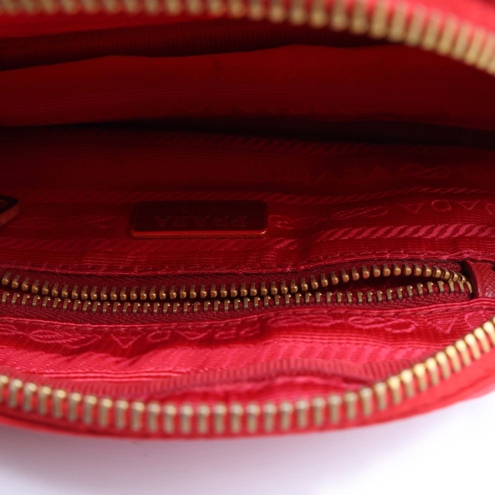 Prada Tessuto Pouch Red — view 4