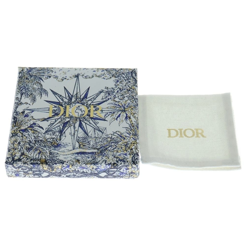 Dior CD Logo Rhinestone Pearl Chien Delia Earrings Silver — view 6