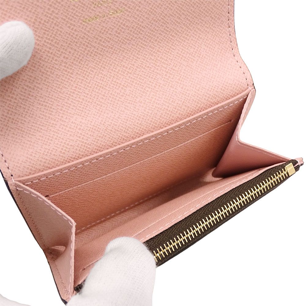 Louis Vuitton Wallet Coin Case Monogram Canvas Porte Monnaie Rosalie Rose Ballerine — view 6