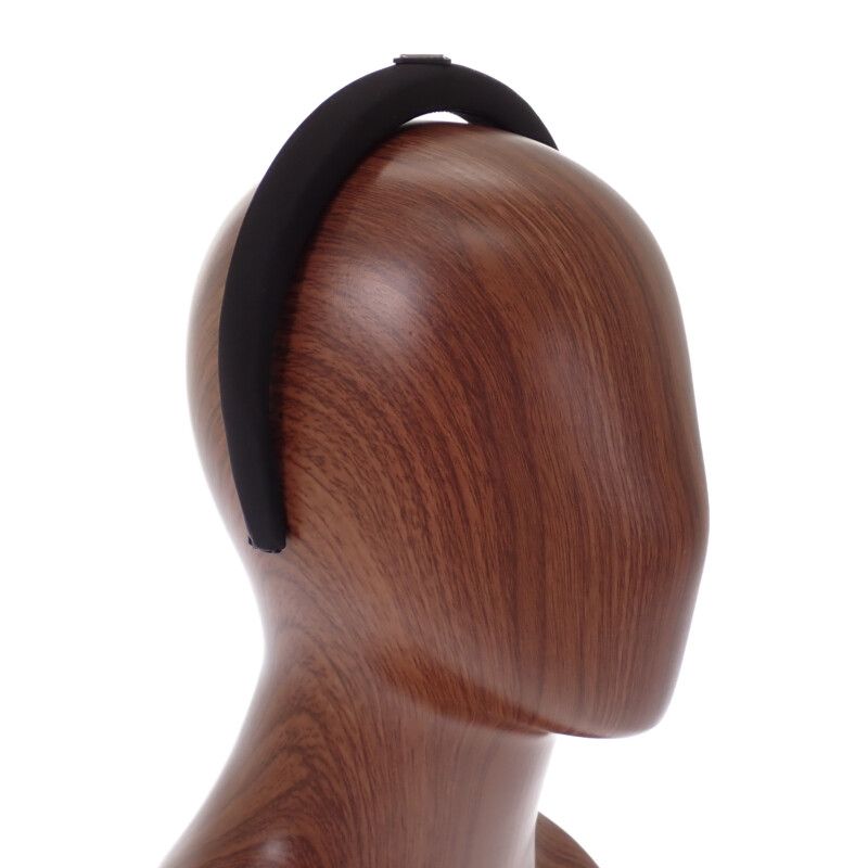 Prada Headband Hair Nylon Black Silver — view 9